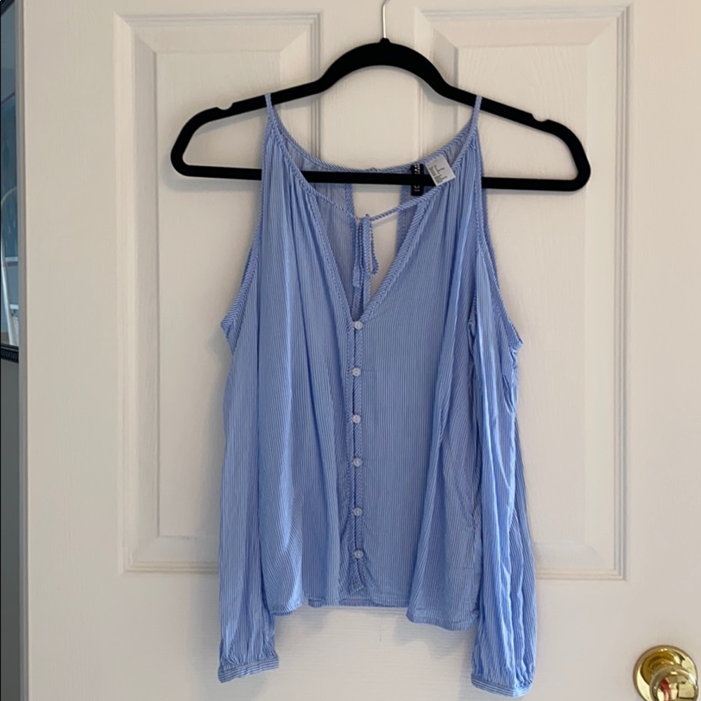 Open should blouse.